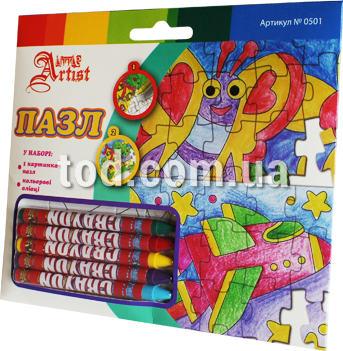 Набор для творч. "Раскрась пазл" в ассорт. (04) 0501, Little Artist