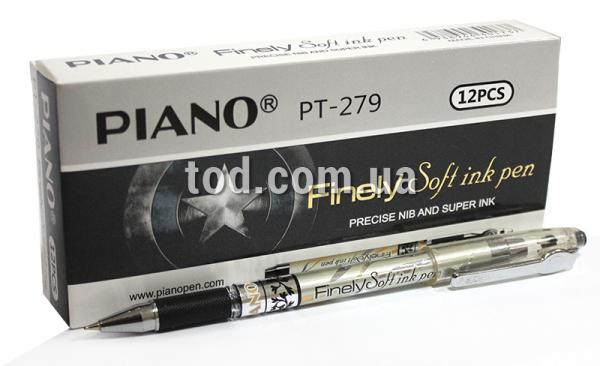 Ручка масляная, черная, 0,7мм, PT-279, Piano