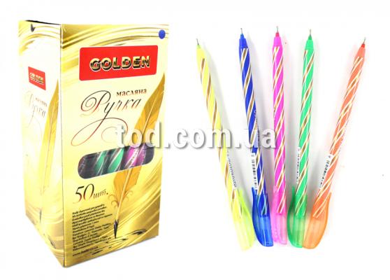 Ручка масляная, синяя, (04) Helix, 853348, Golden
