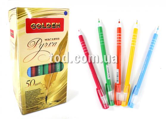 Ручка масляная, синяя, (04) Lovely, 853416, Golden