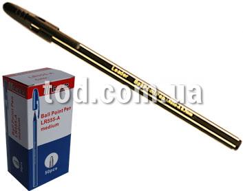 Ручка шариковая, черная, LR-555, Leader