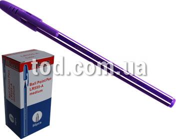 Ручка шариковая, фиолетовая, LR-555, Leader