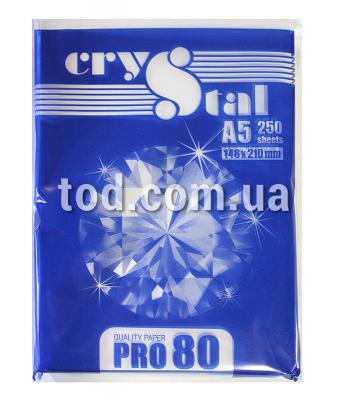 Бумага офисная А5 80г/м2 250л., Crystal Pro 80