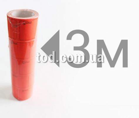 Ценник F 29*36 красный ("Цiна" в рамке) 3 метра 1/5/600