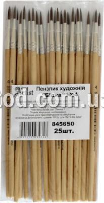 Кисть 4 "Белка", круглая, Liitle Artist