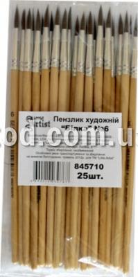 Кисть 6 "Белка", круглая, Liitle Artist