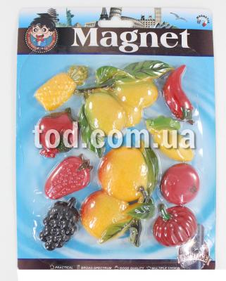 Магниты для доски, &quotФрукты и овощи", 10 шт./уп., Iмп
