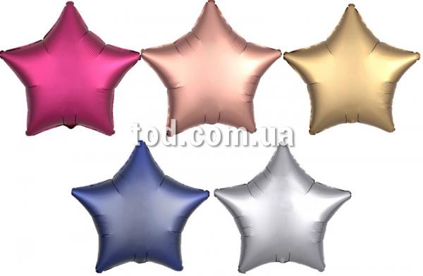 Шарики фольгированные, Звездочки, хром, металлик, "10", NH34-N4-10# , 5шт., Имп.